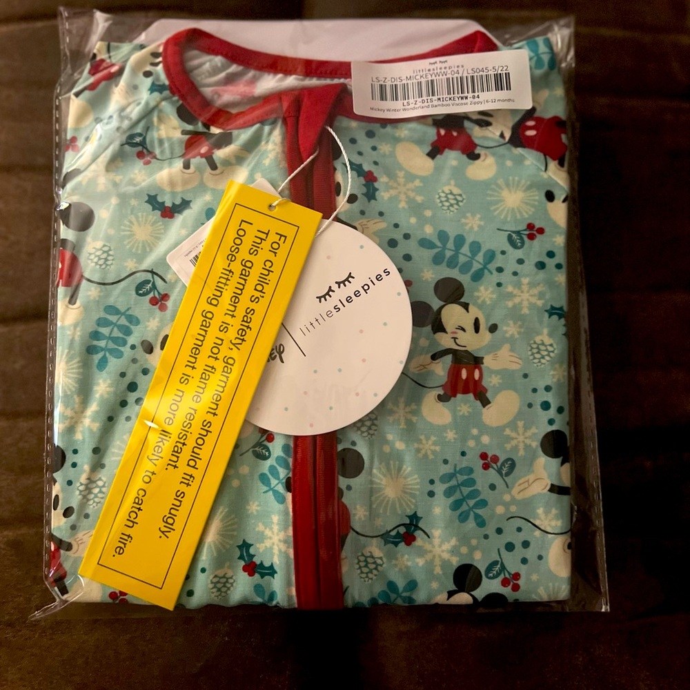 Little Sleepies Mickey Winter Wonderland Zippy